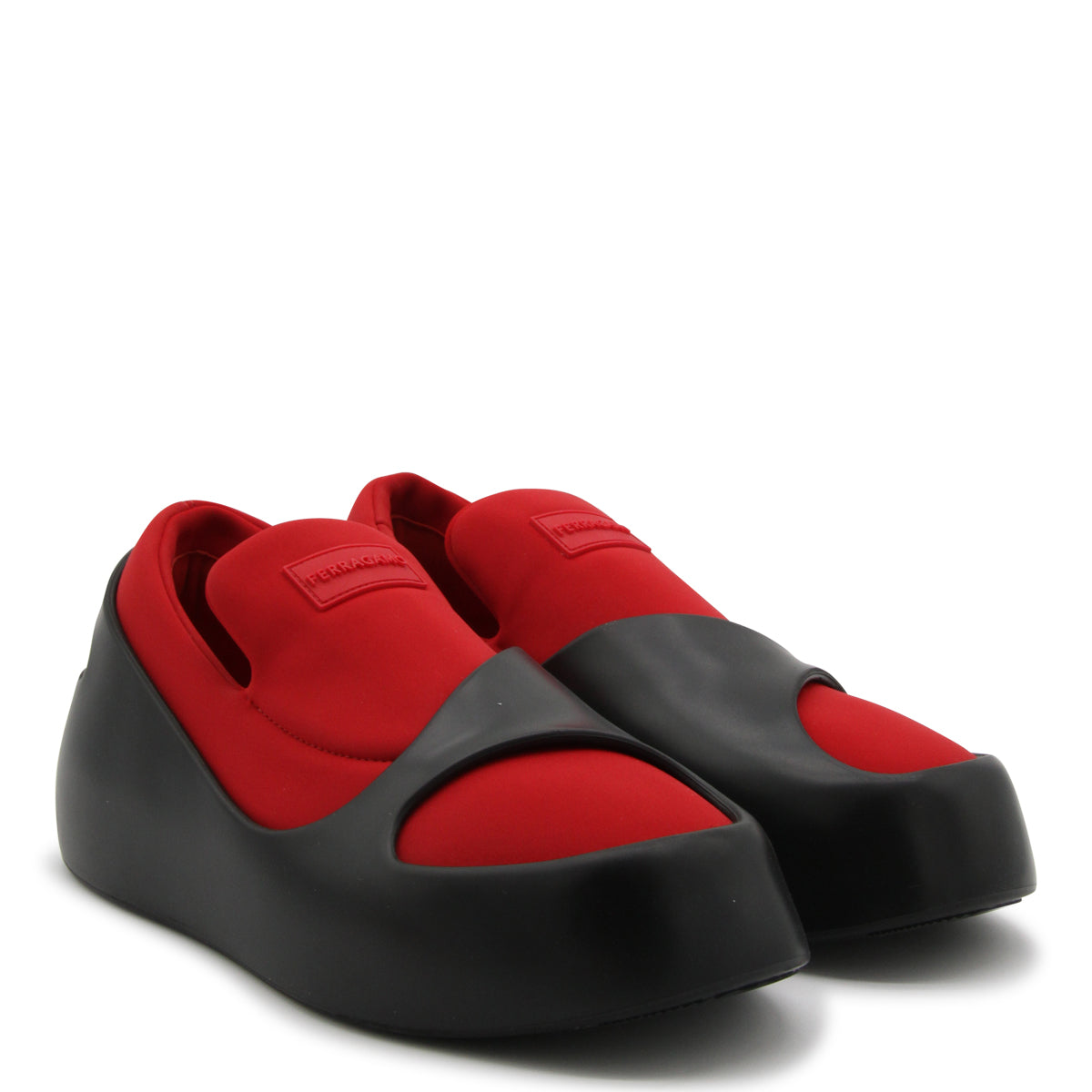 BLACK AND RED LUNAR SNEAKERS