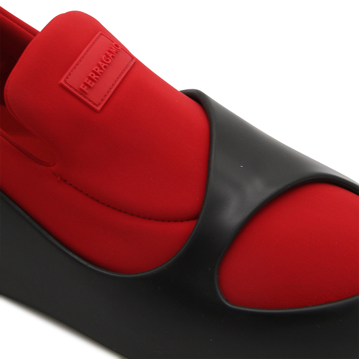 BLACK AND RED LUNAR SNEAKERS