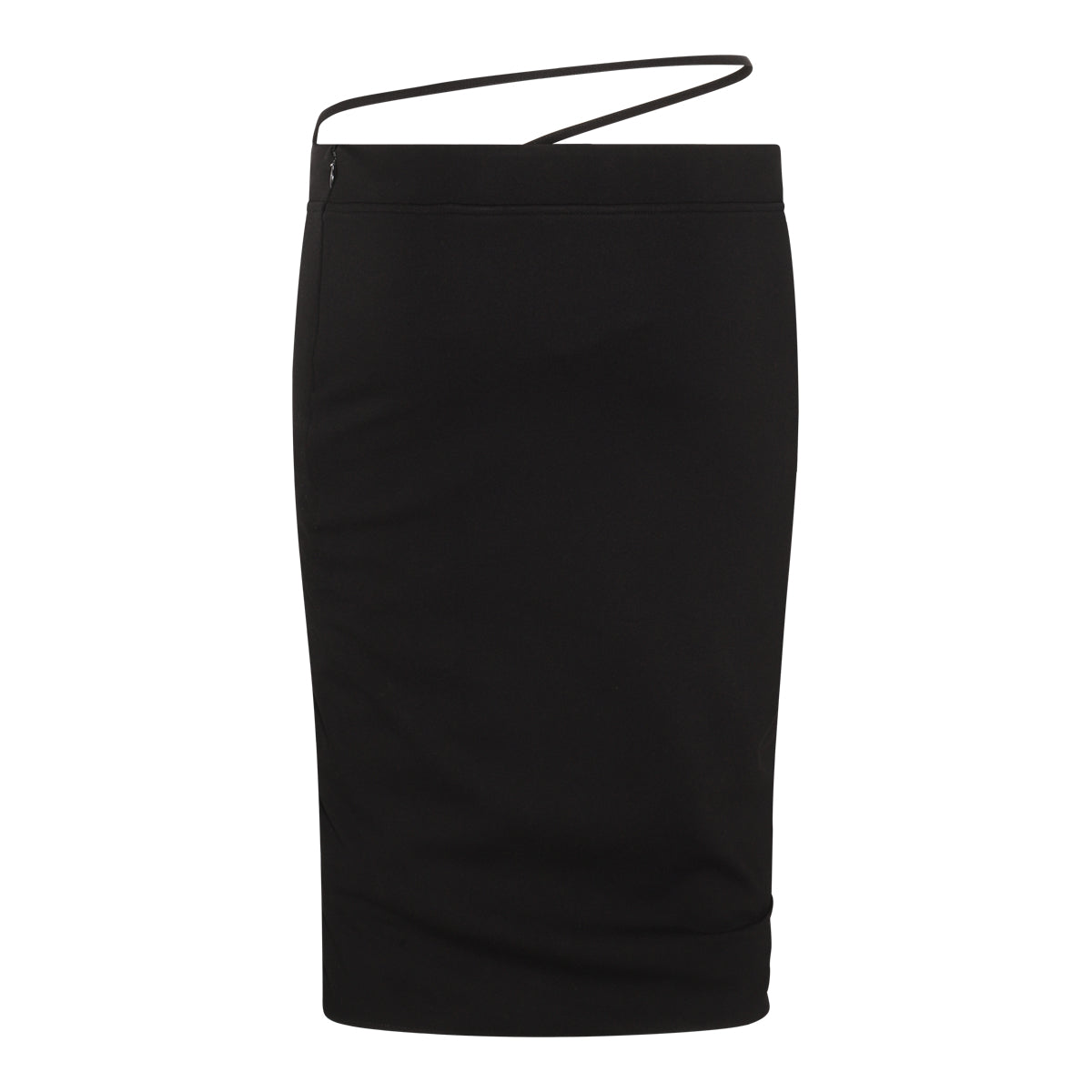 BLACK VISCOSE DAYTON PENCIL SKIRT