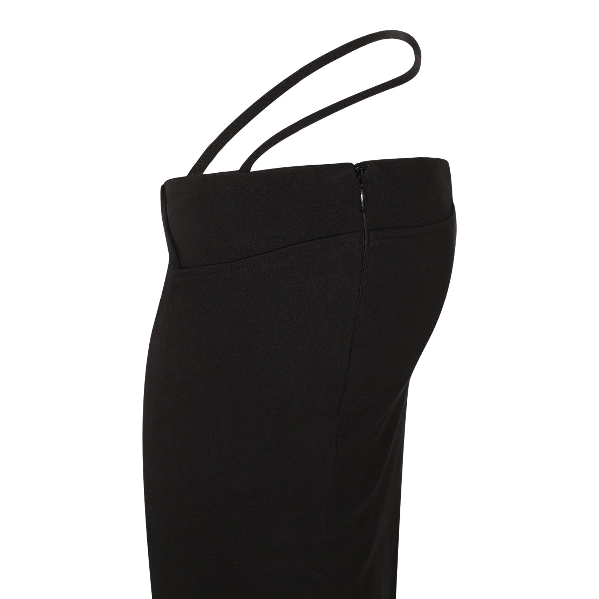 BLACK VISCOSE DAYTON PENCIL SKIRT