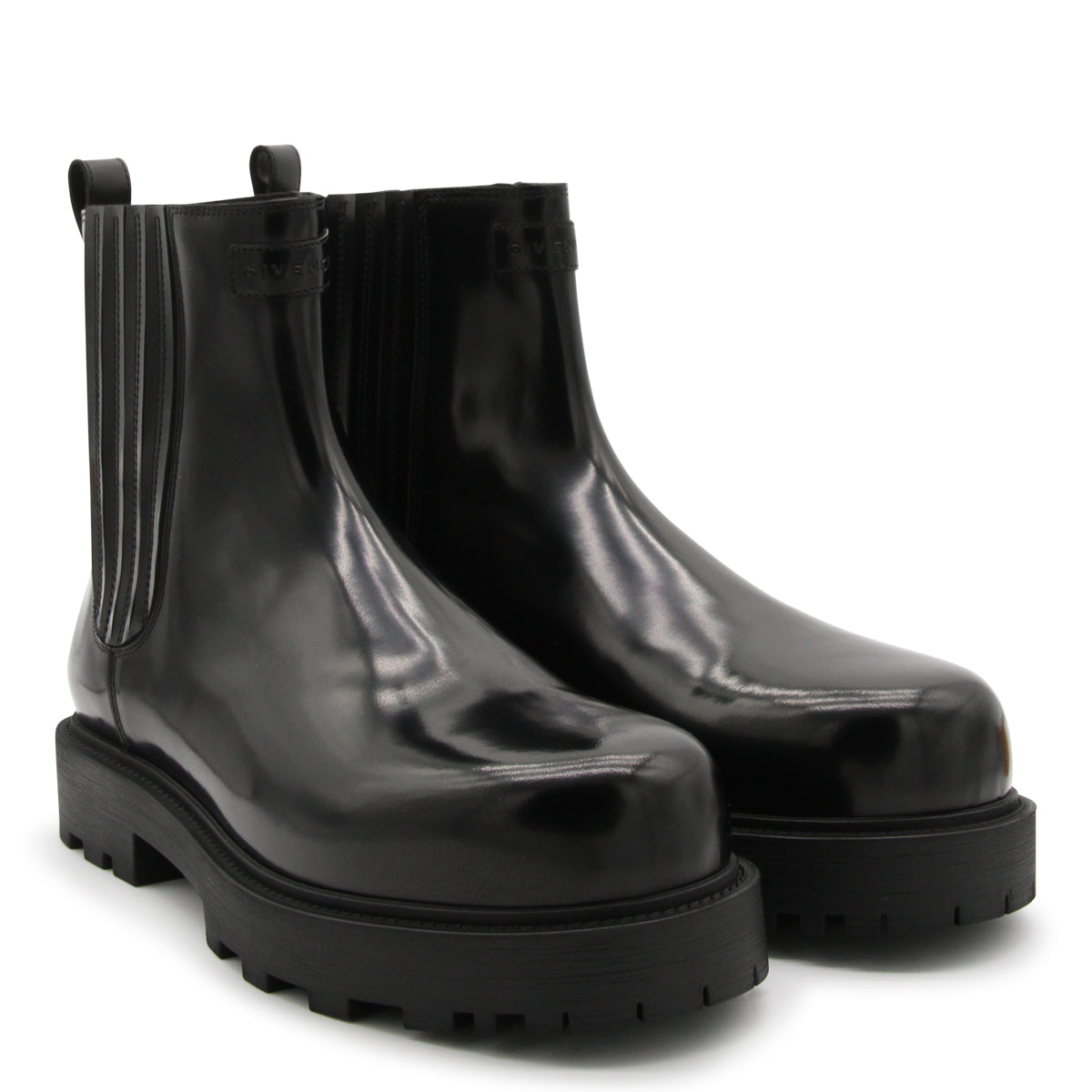 BLACK LEATHER BOOTS