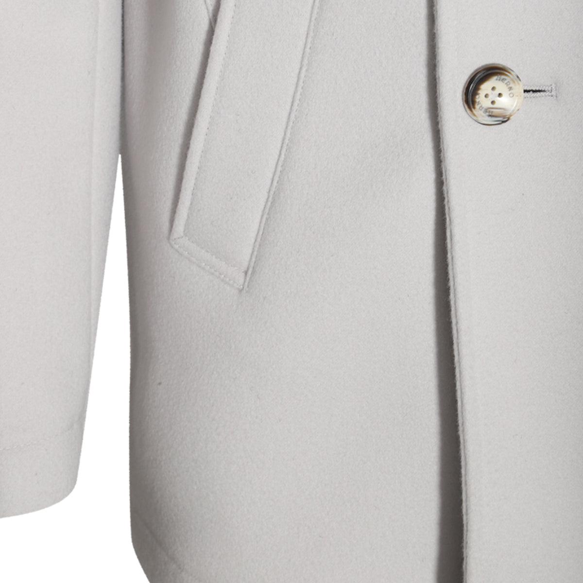LIGHT GREY WOOL BLEND COAT