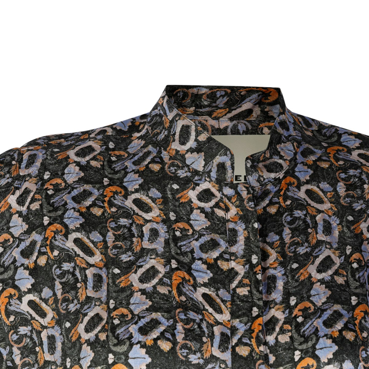 MULTICOLOUR VISCOSE AND SILK BLEND FLORAL DRESS