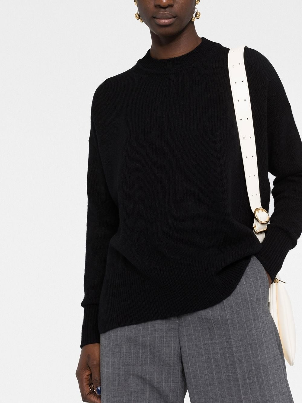 BLACK COTTON JUMPER