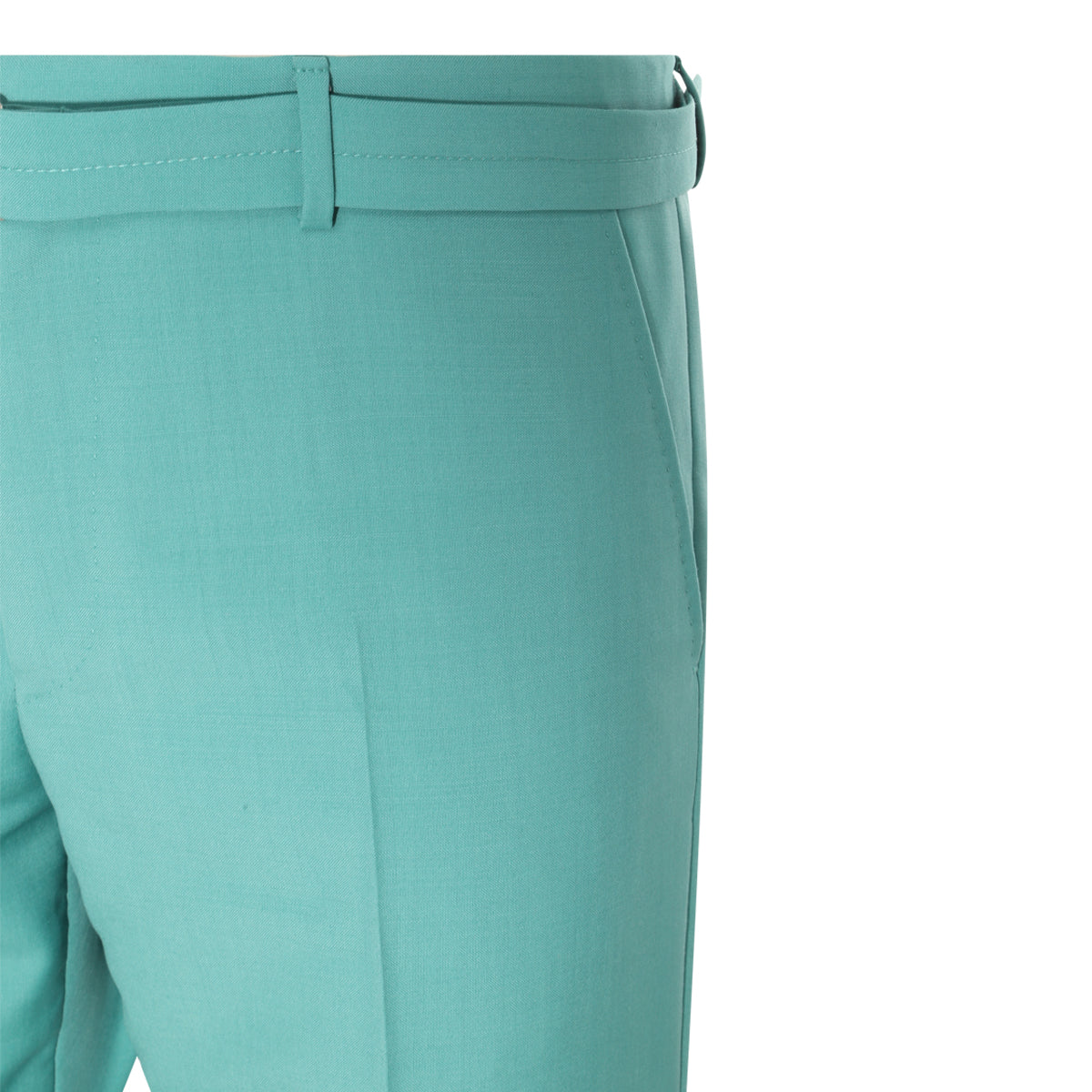 JADE WOOL AND MOHAIR PANTS
