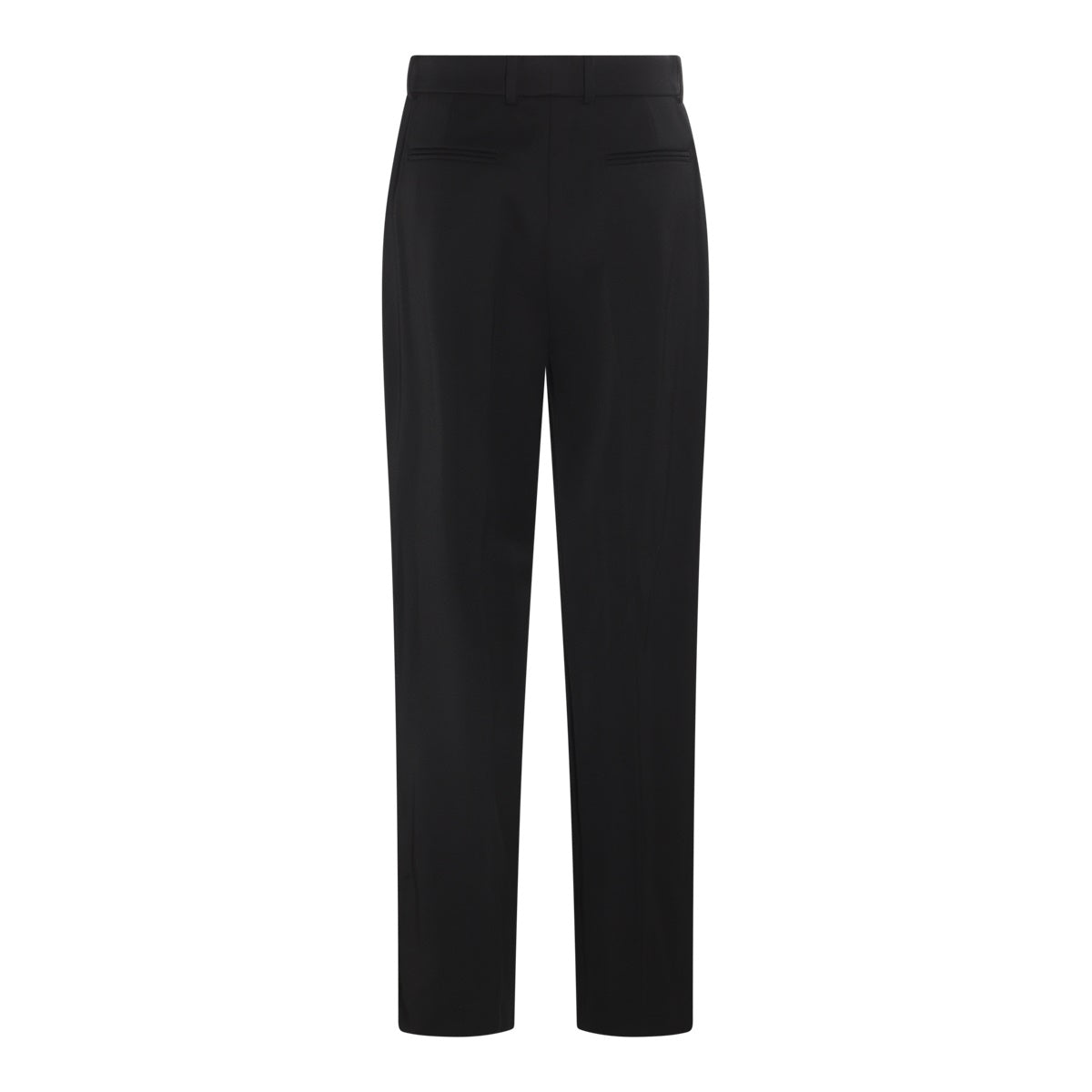BLACK WOOL PANTS