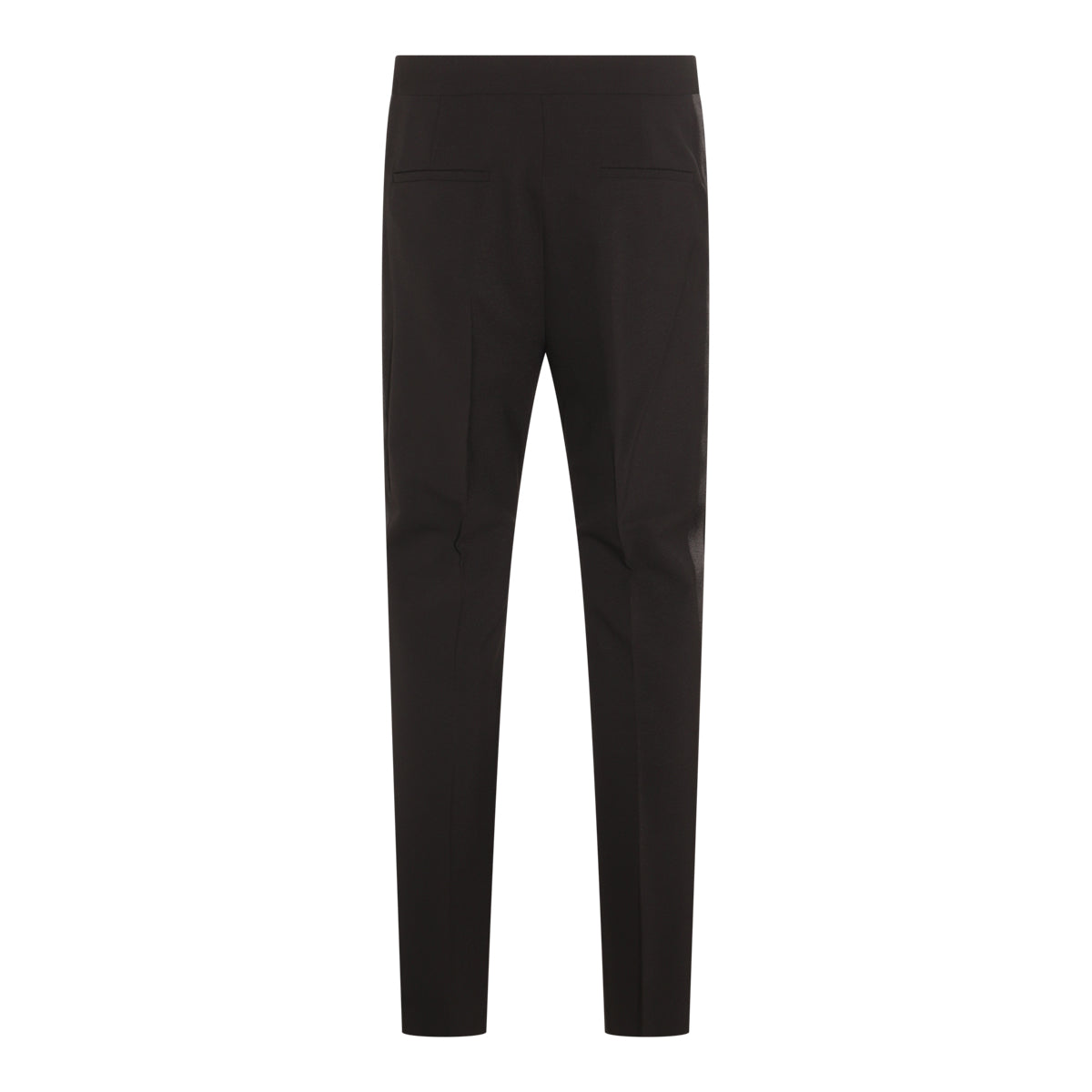 BLACK VIRGIN WOOL RINO PANTS