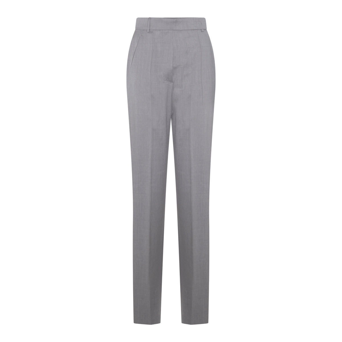 GREY VIRGIN WOOL PANTS