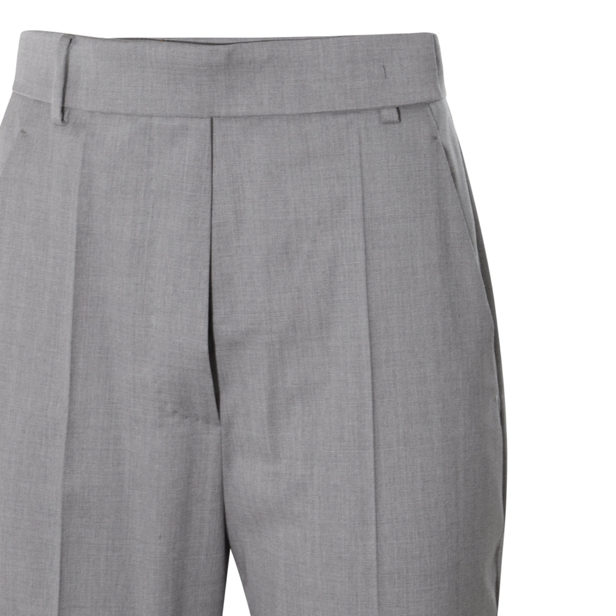 GREY VIRGIN WOOL PANTS