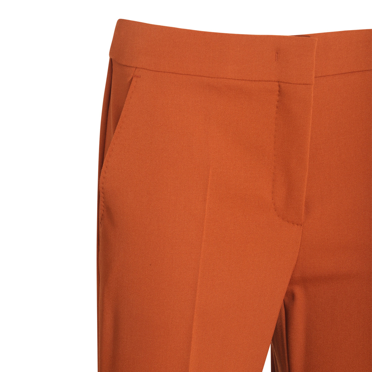 ORANGE VIRGIN WOOL FIANCO PANTS