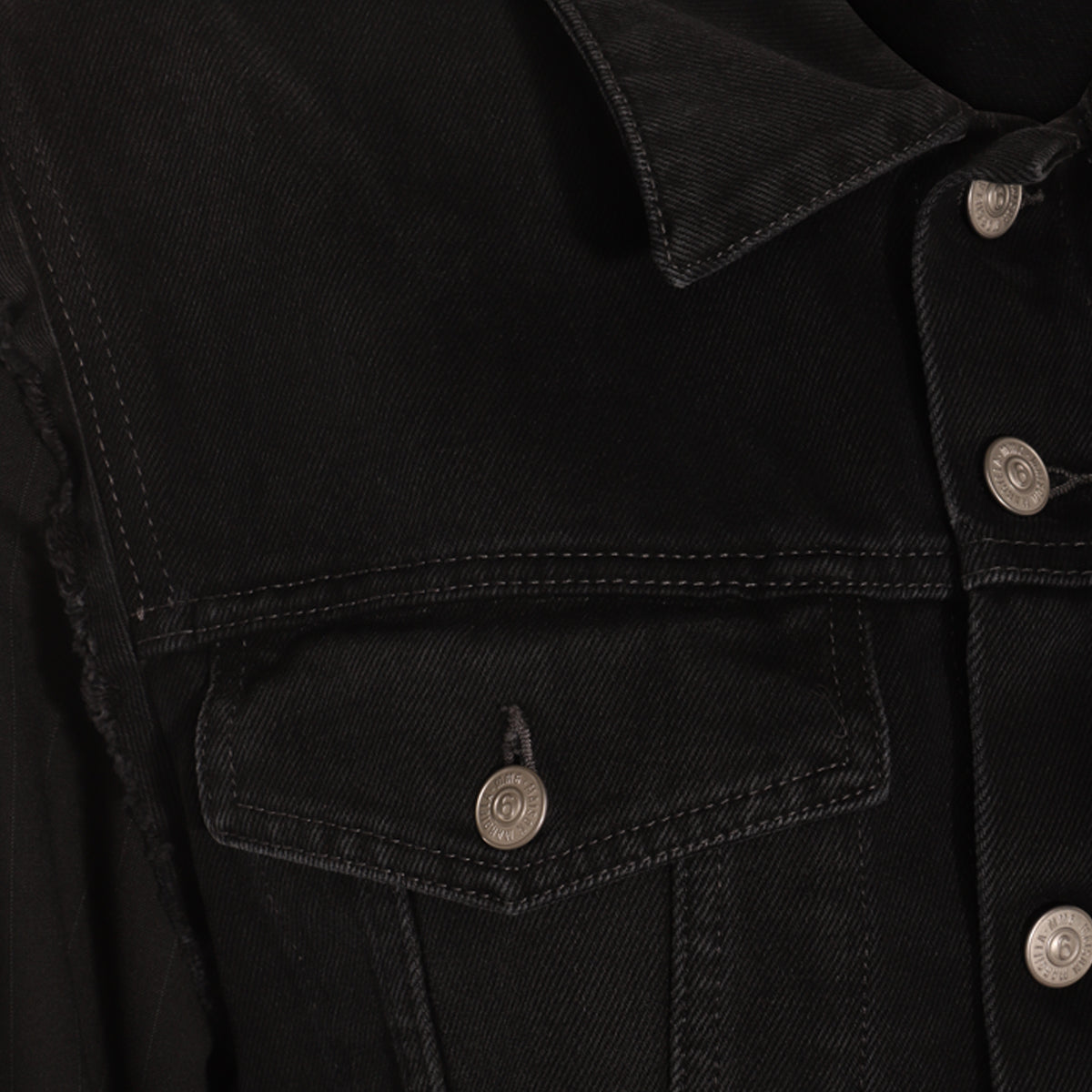 BLACK COTTON DENIM JACKET