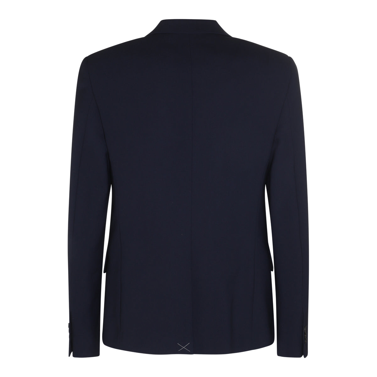 MIDNIGHT BLUE VISCOSE-WOOL BLEND BLAZER