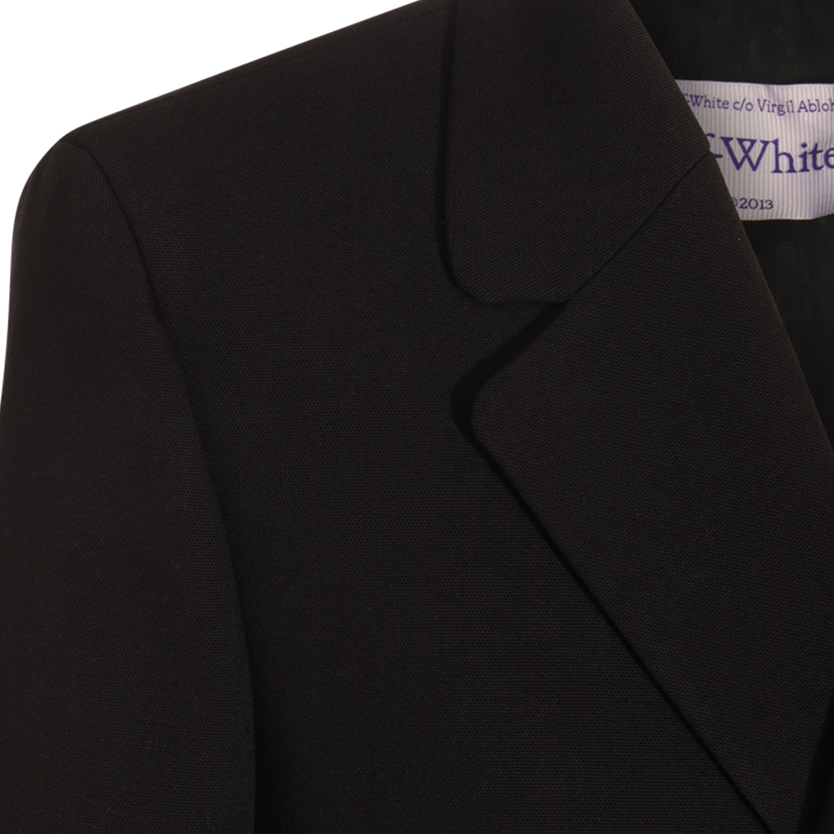 BLACK WOOL ZIP DETAIL VIRGIN COAT