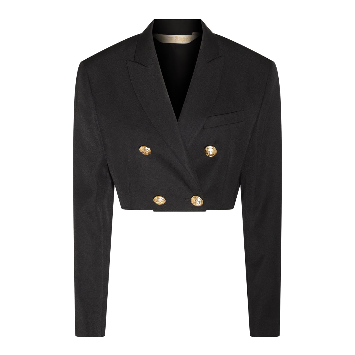 BLACK WOOL BLEND BLAZER