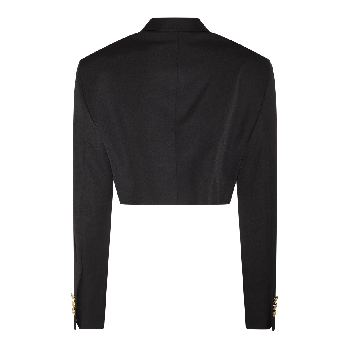 BLACK WOOL BLEND BLAZER