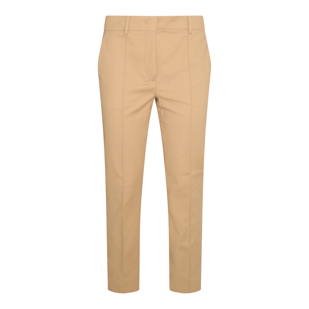 BEIGE OCTTON BLEND STRETCH ANTONY PANTS