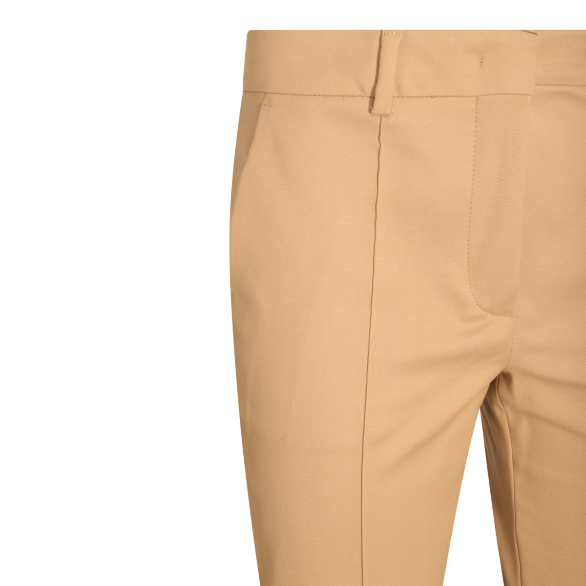 BEIGE OCTTON BLEND STRETCH ANTONY PANTS