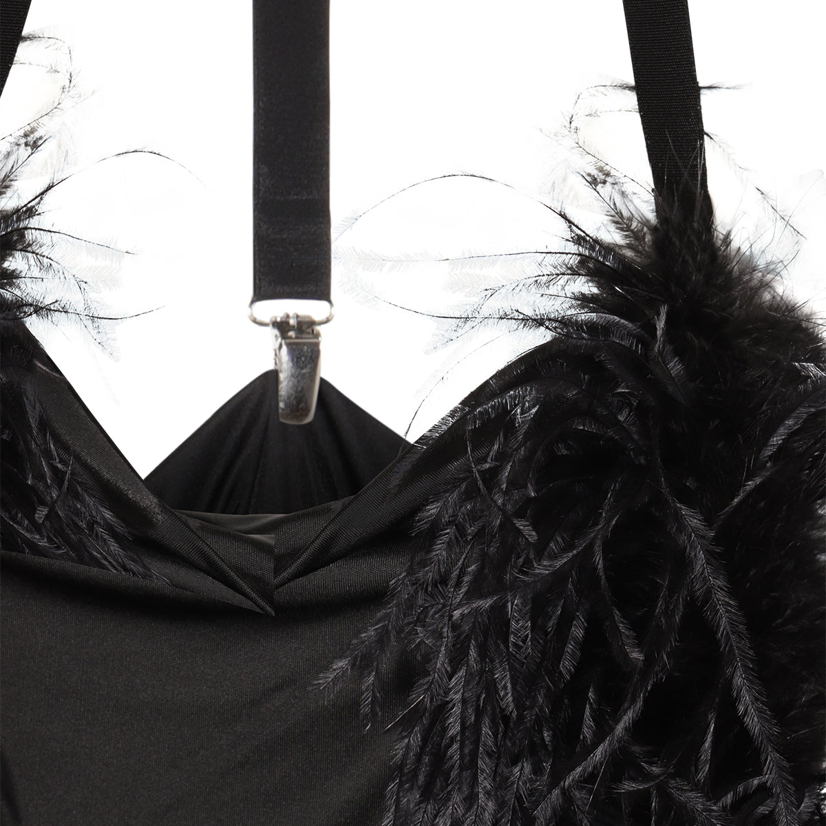 BLACK VISCOSE USSITA MINI DRESS