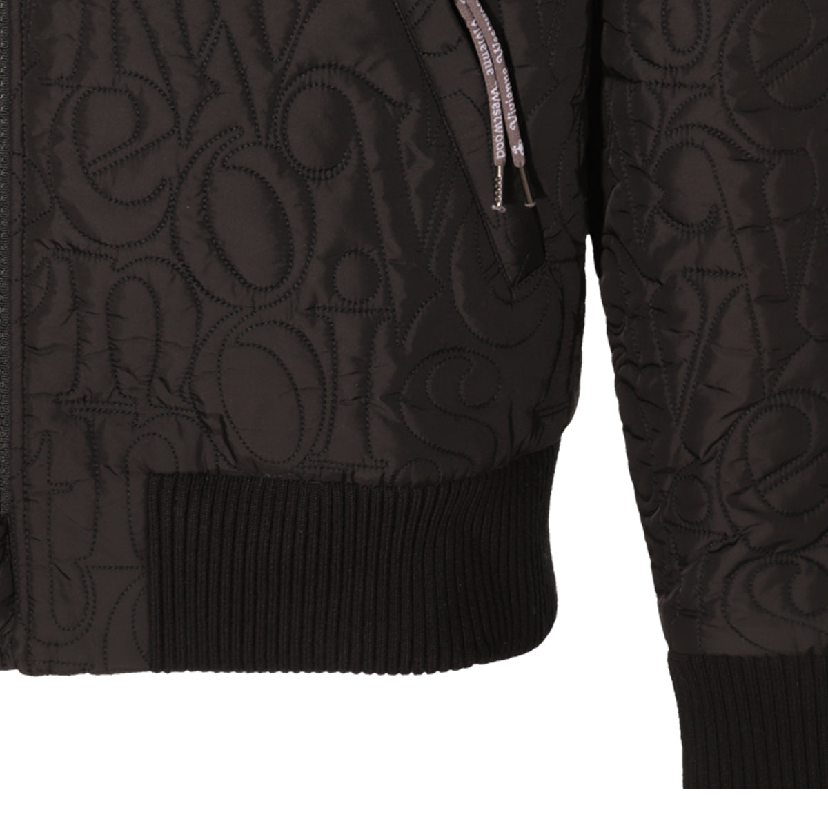 BLACK NYLON BOMBER CASUAL JACKET