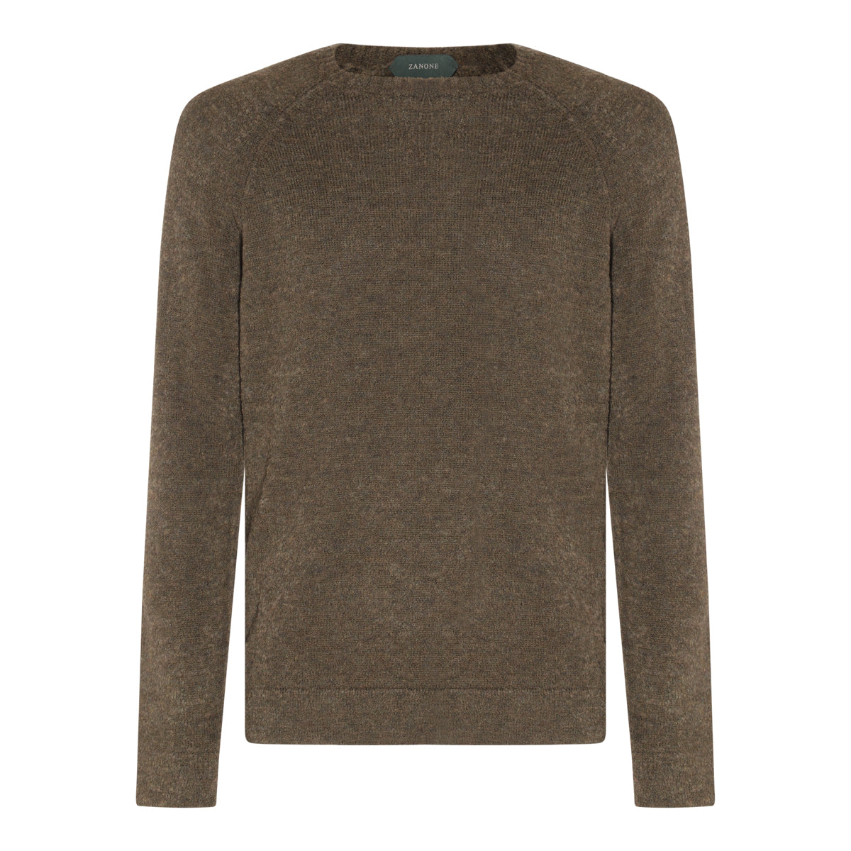 GREEN WOOL BLEND SWEATER