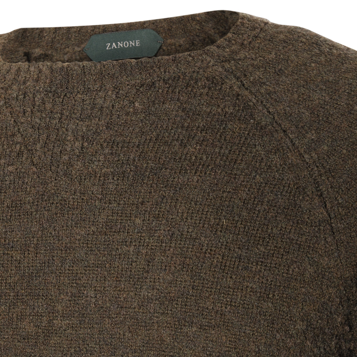 GREEN WOOL BLEND SWEATER