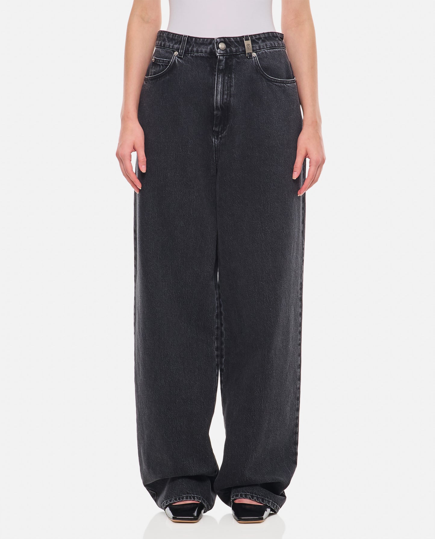 STRAIGHT LEG DENIM PANTS