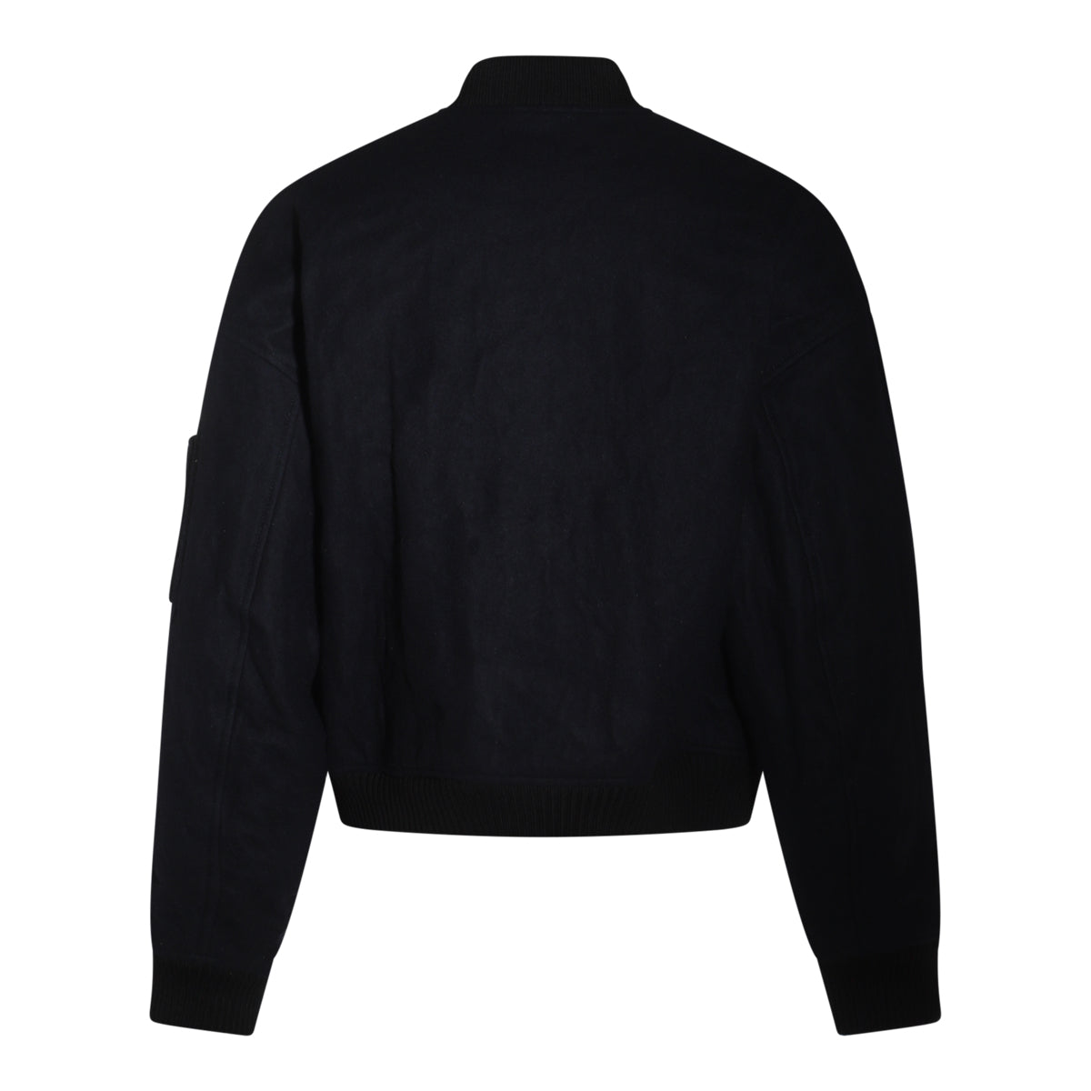 NAVY BLUE WOOL CASUAL JACKET