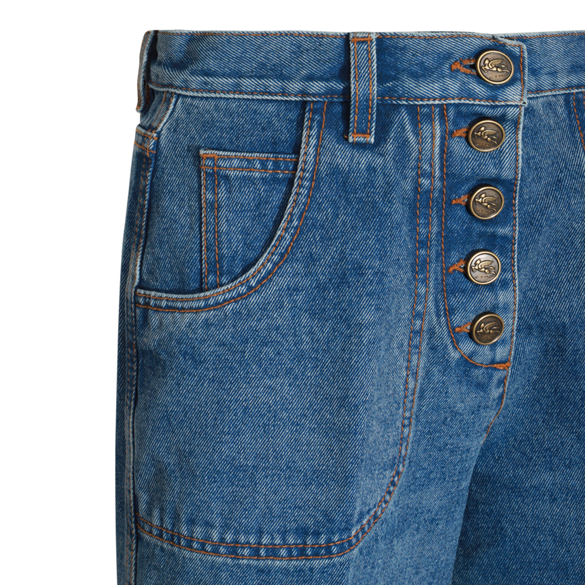 BLUE COTTON DENIM JEANS