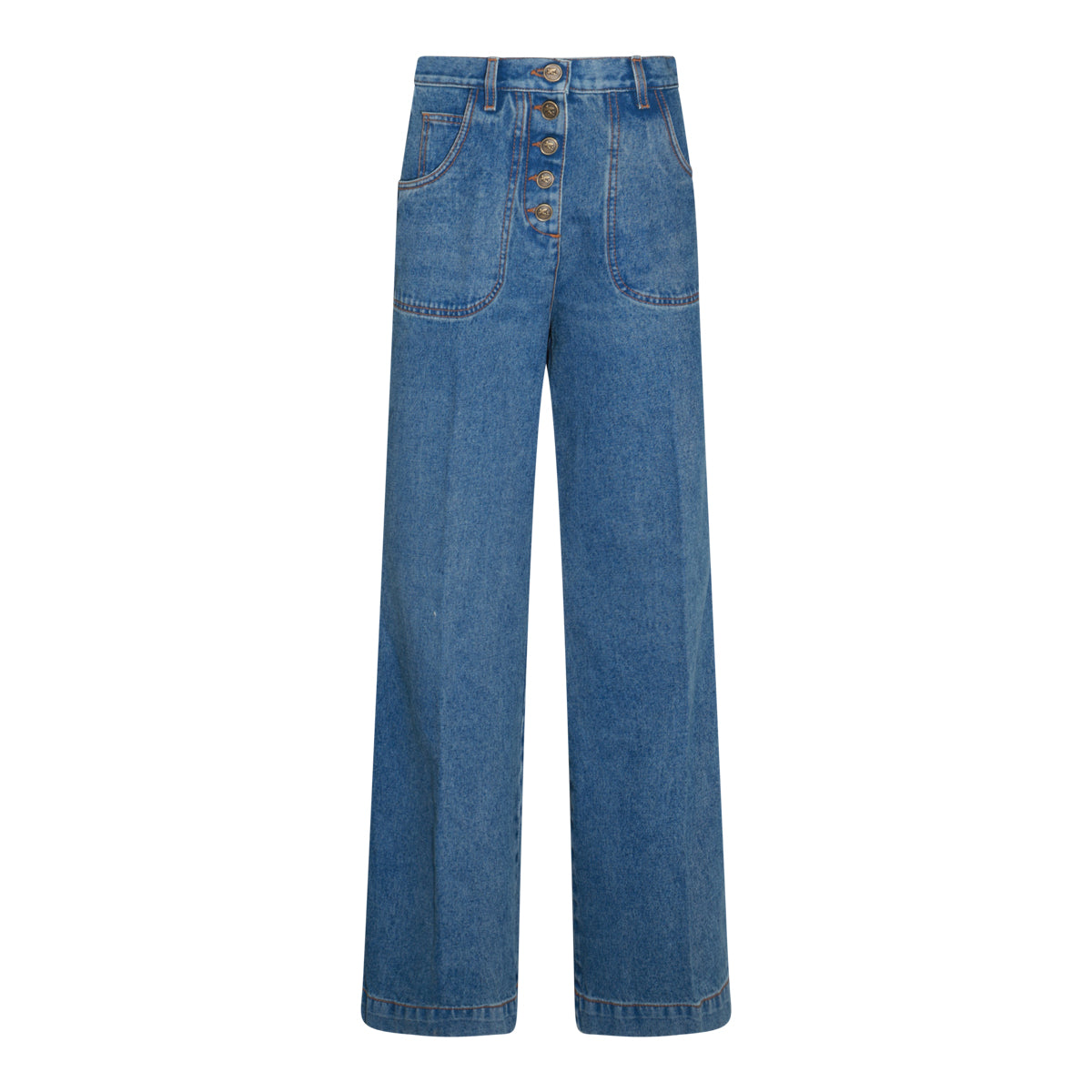 BLUE COTTON DENIM JEANS