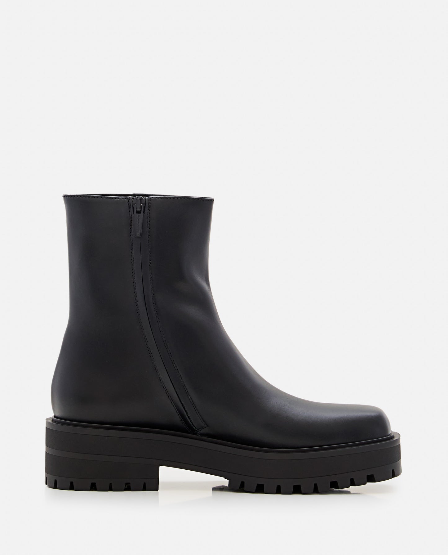 LEATHER COMBAT BOOTS