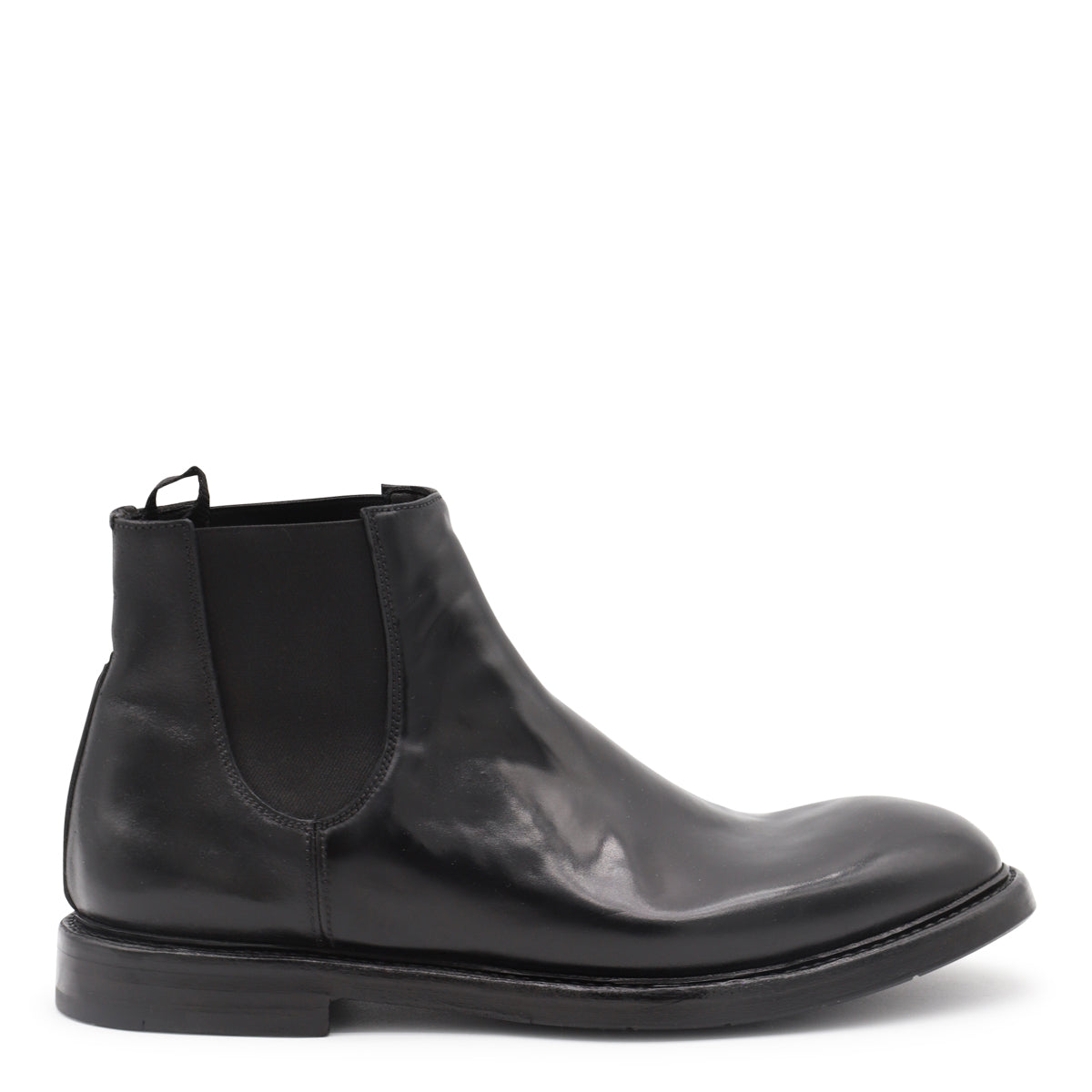 BLACK LEATHER BOOTS