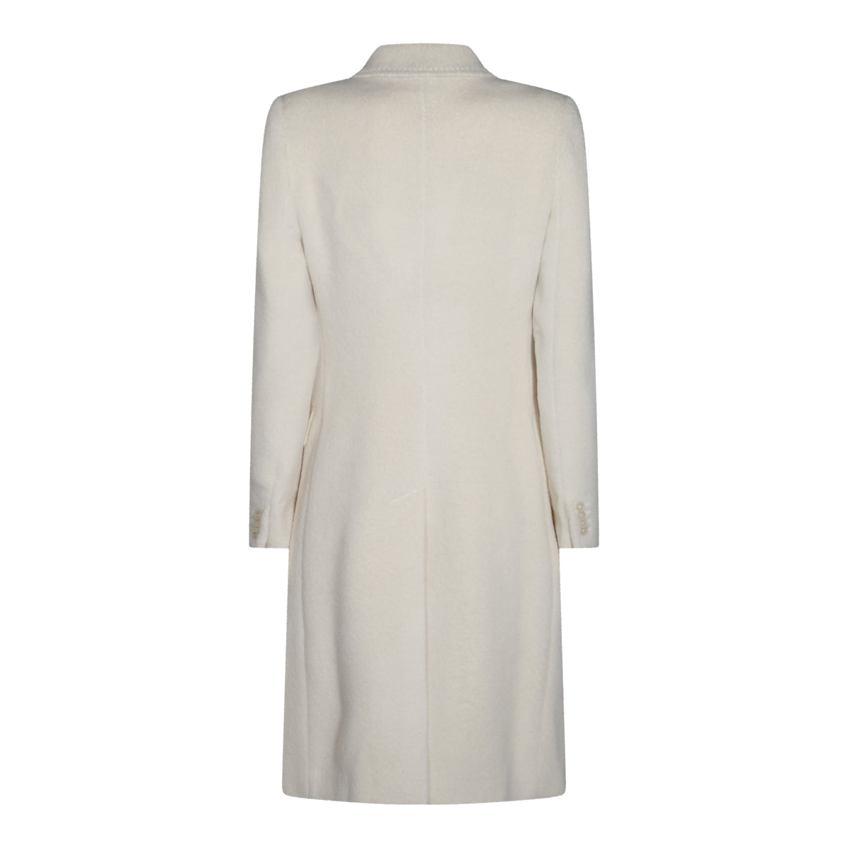 WHITE WOOL COAT