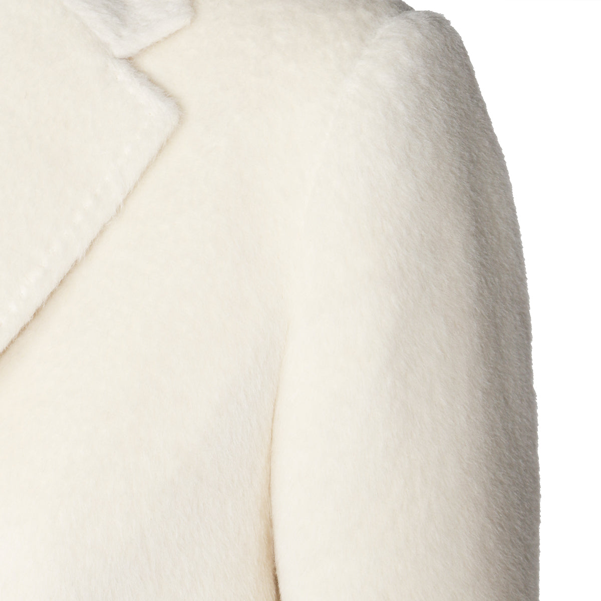 WHITE WOOL COAT