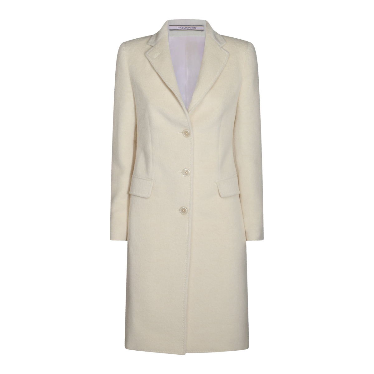 WHITE WOOL COAT