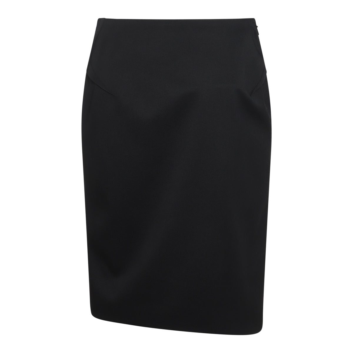 BLACK WOOL SKIRT