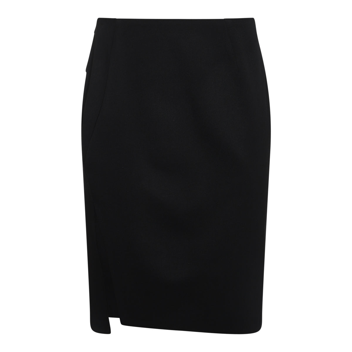 BLACK WOOL SKIRT