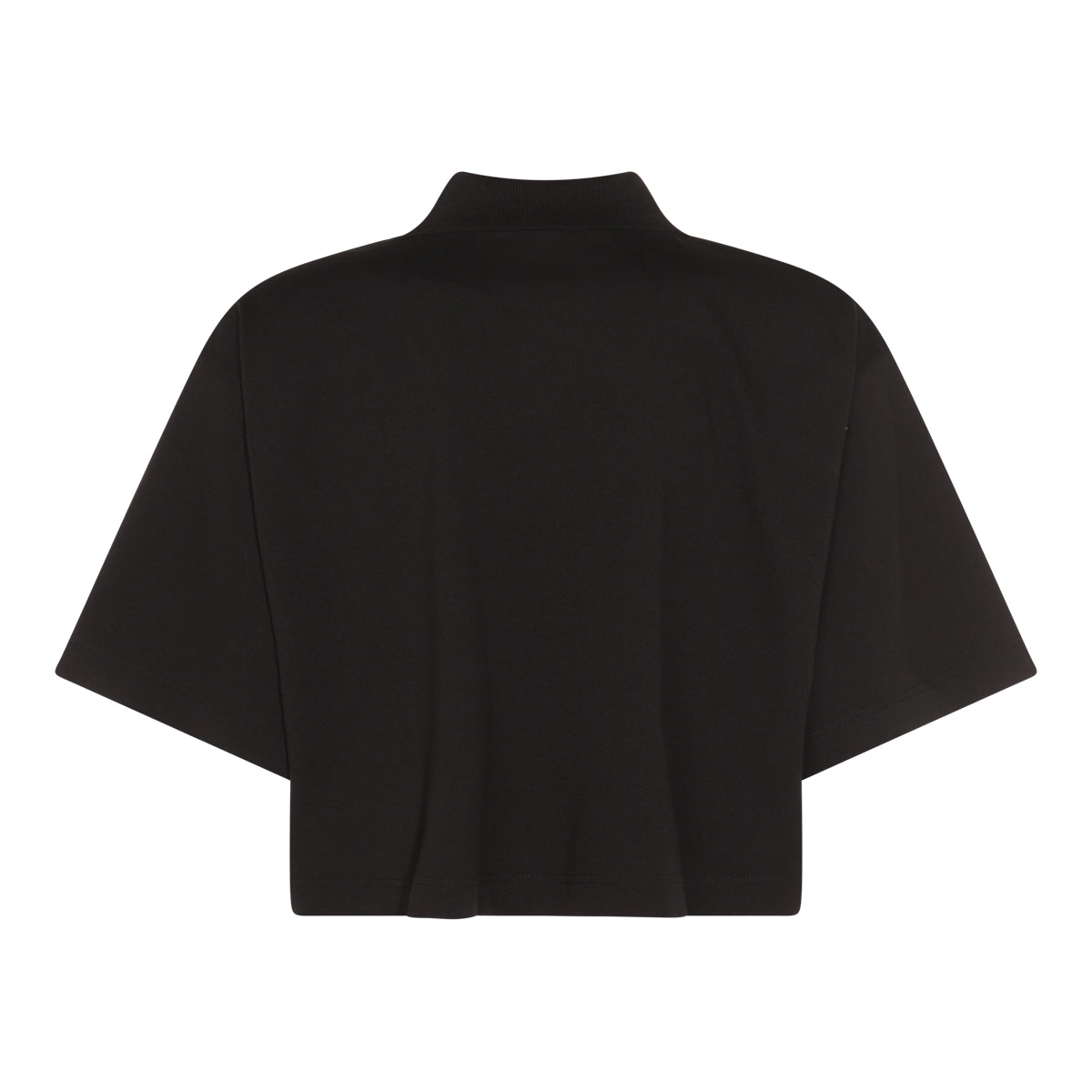 BLACK COTTON POLO SHIRT