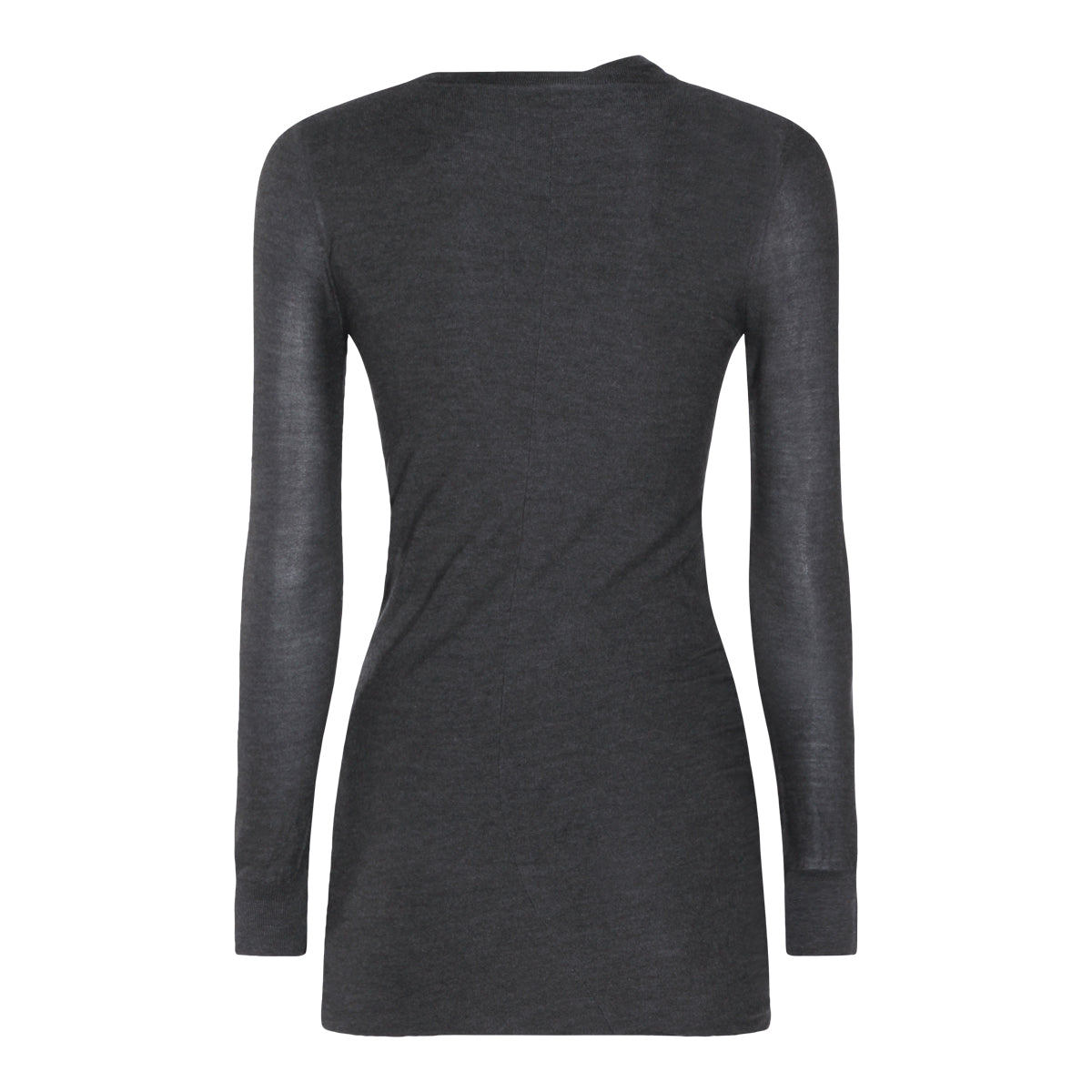 DARK GREY SILK MINI DRESS