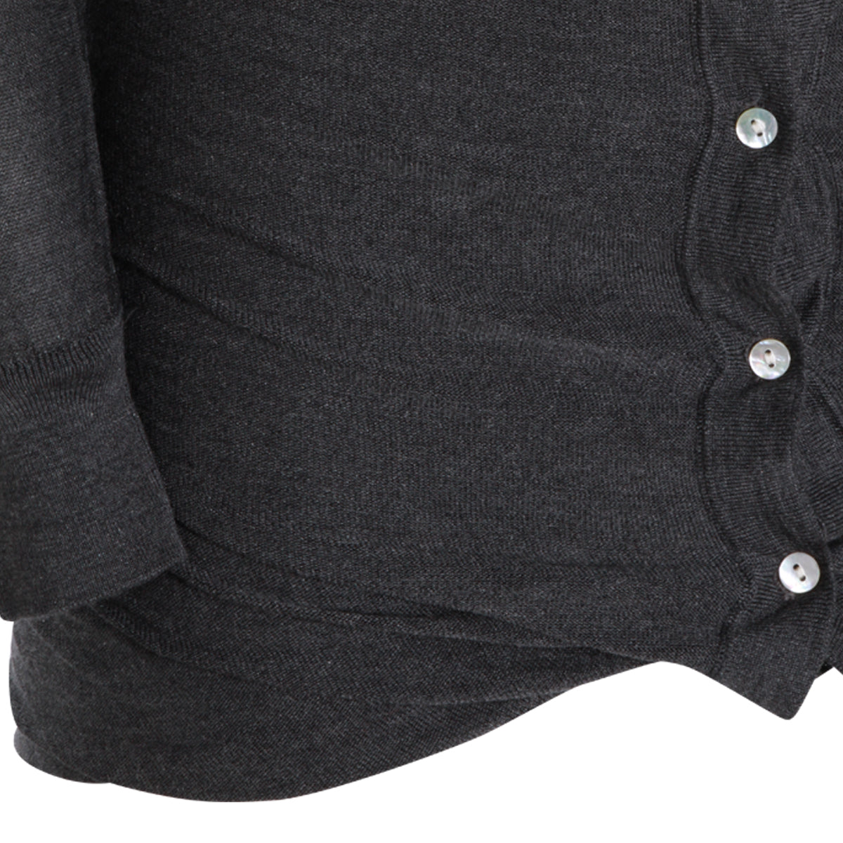 DARK GREY SILK MINI DRESS