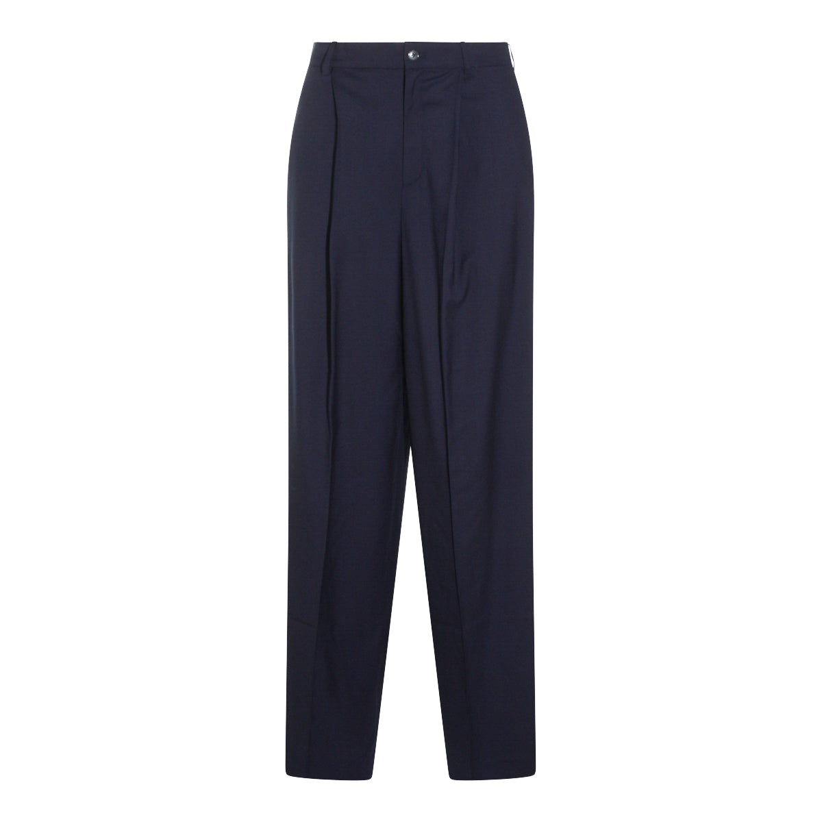NAVY WOOL PANTS