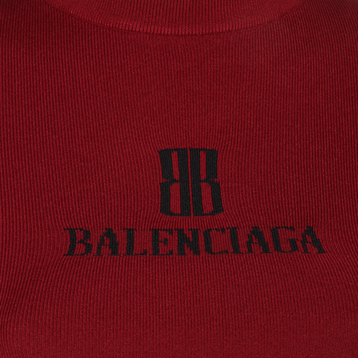 RED VISCOSE KNITWEAR