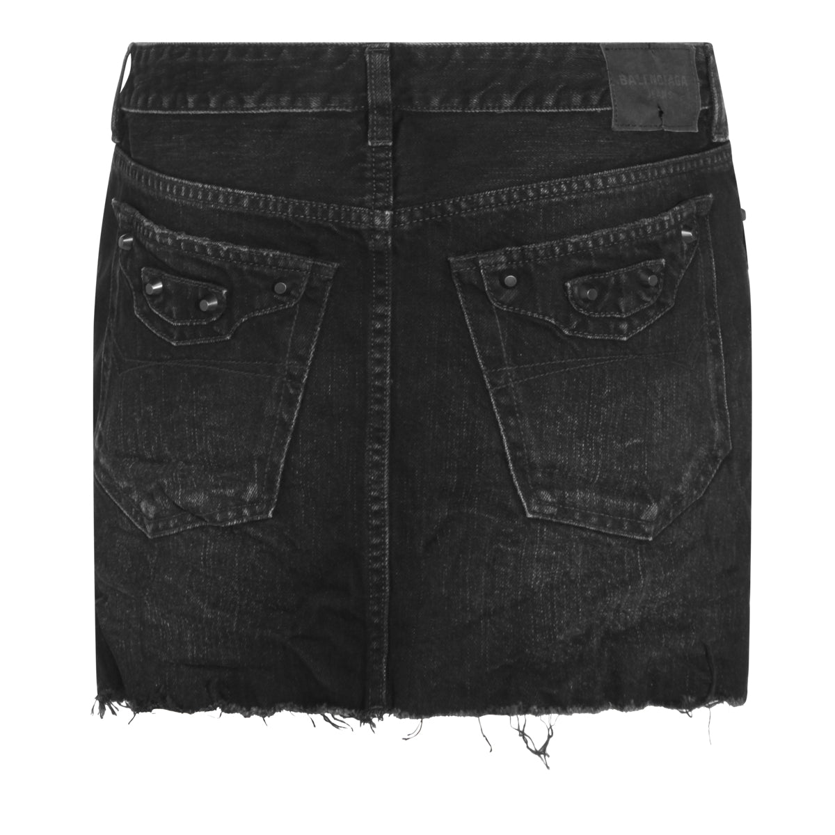 BLACK COTTON SKIRT