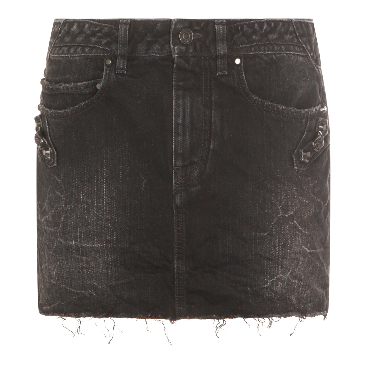 BLACK COTTON SKIRT