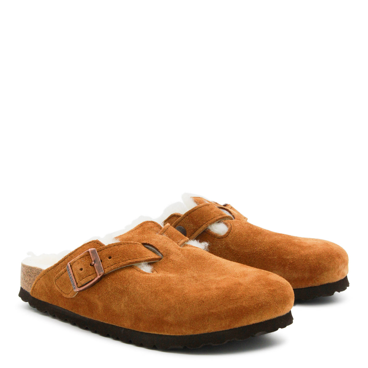 CAMEL BOSTON SHEARLING FLATS