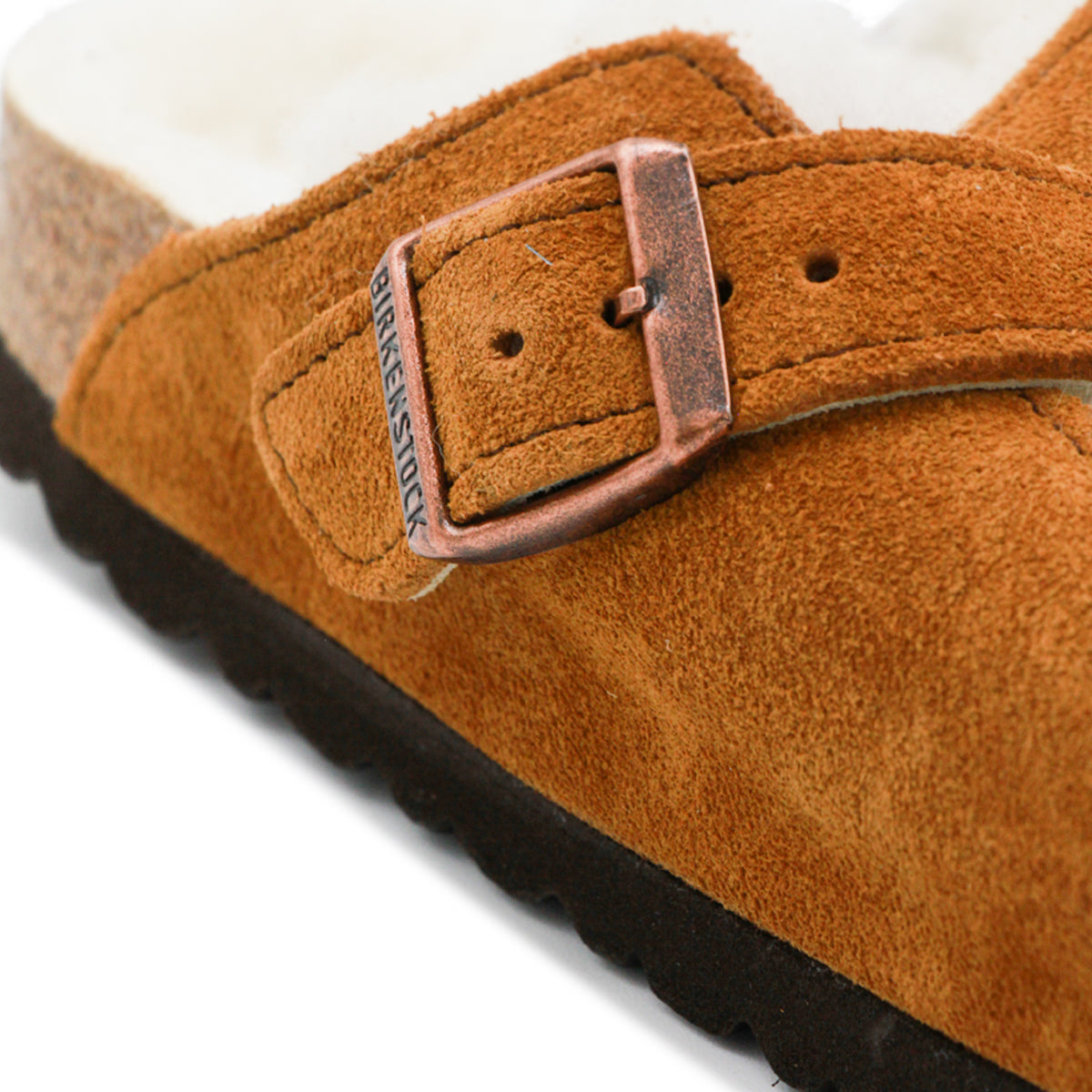 CAMEL BOSTON SHEARLING FLATS