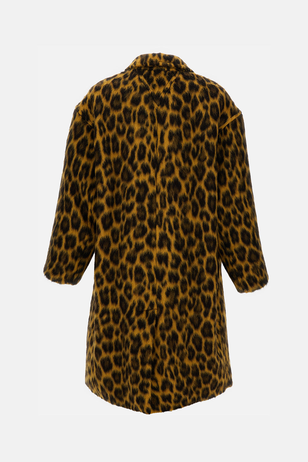 LEOPARD-PRINT ALPACA COAT