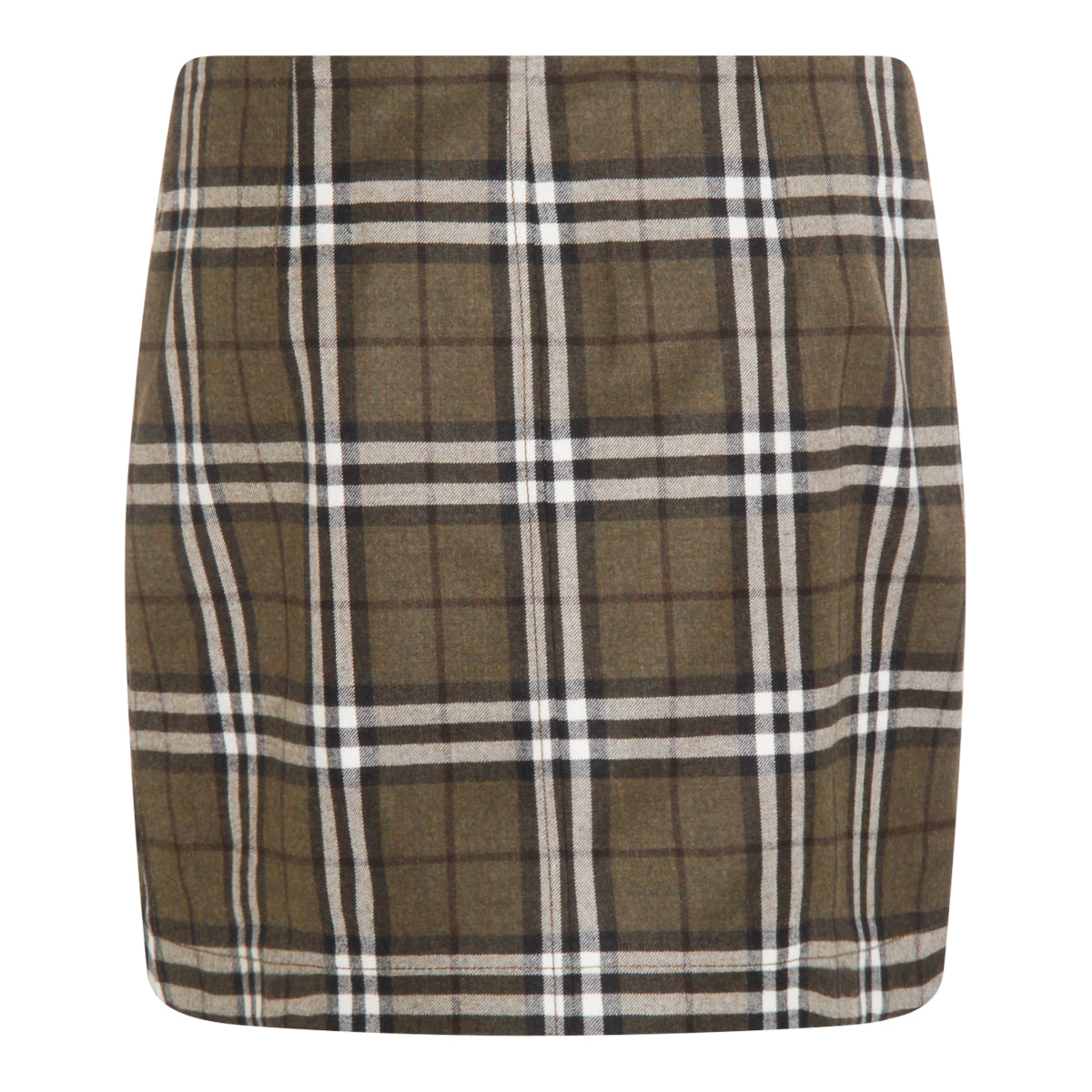 BROWN WOOL SKIRT