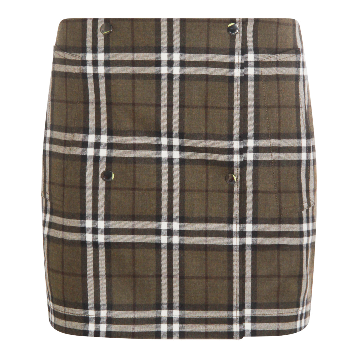 BROWN WOOL SKIRT
