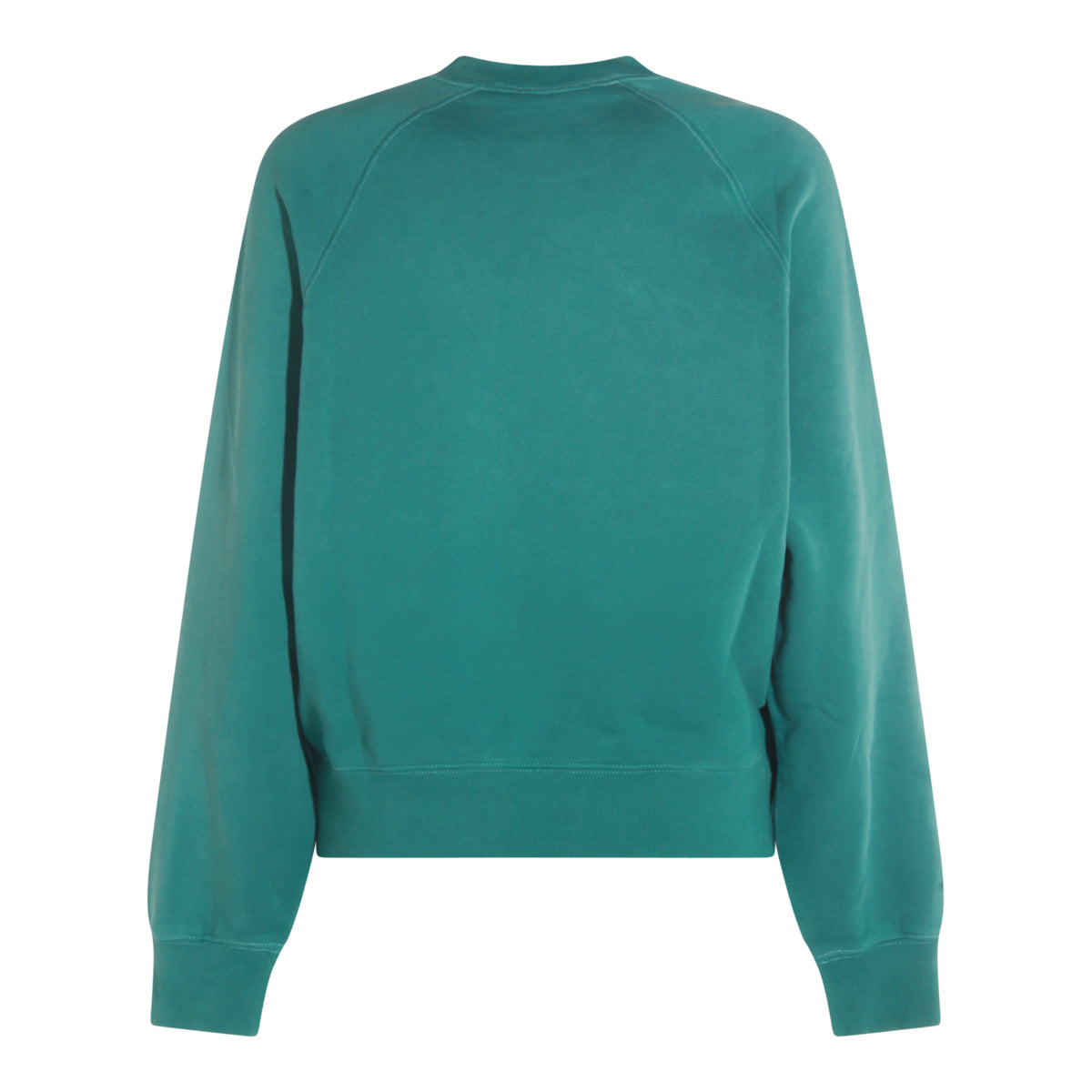 DARK GREEN COTTON SWEATSHIRT