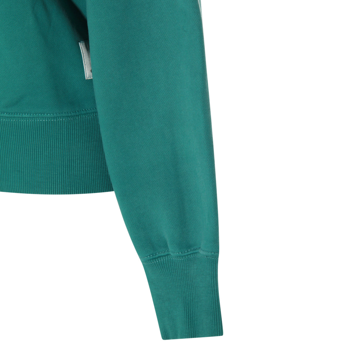 DARK GREEN COTTON SWEATSHIRT